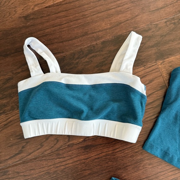 Beyond Yoga Spacedye Caught In The Midi High Waisted Legging SET in Teal, Small - Picture 8 of 10